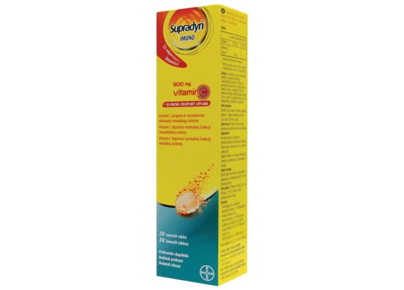 Supradyn® Imuno C 500 mg 20 šumećih tableta
