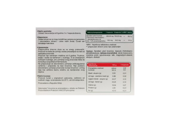 NATUROPLEX brusnica  20 kapsula