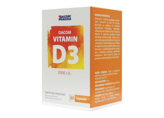 VITAMIN D3 2000 I.U. 30 kapsula