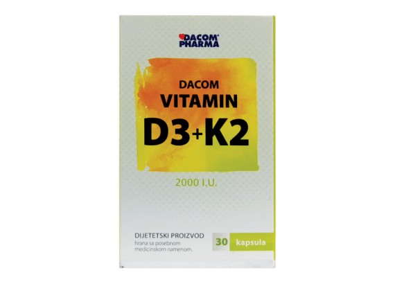 Vitamin D3+K2 2000 I.U. 30 kapsula