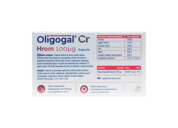 Oligogal® Cr 100 mcg 30 kapsula