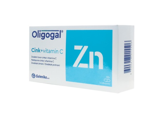 Oligogal® Zn + vitamin C 30 kapsula