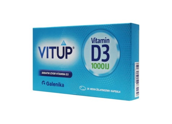 VITUP® Vitamin D3 1000 IJ 30 mekih želatinoznih kapsula