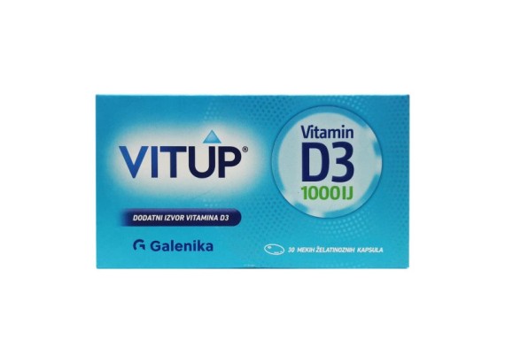 VITUP® Vitamin D3 1000 IJ 30 mekih želatinoznih kapsula