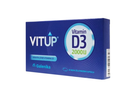 VITUP® Vitamin D3 2000 IJ 30 mekih želatinoznih kapsula