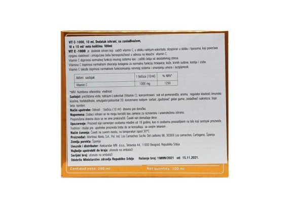 Marnys® VIT-C 1000 lipozomalni 10 ml bočica