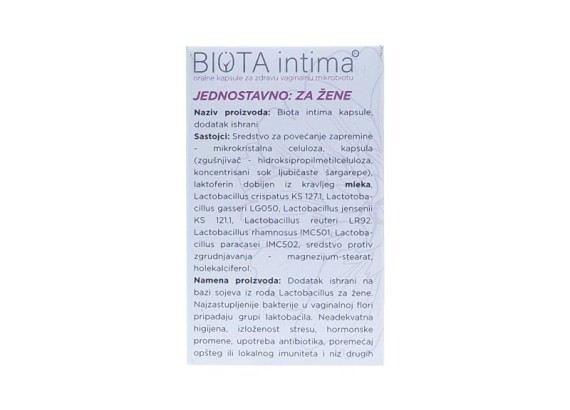 BIOTA Intima® 30 kapsula