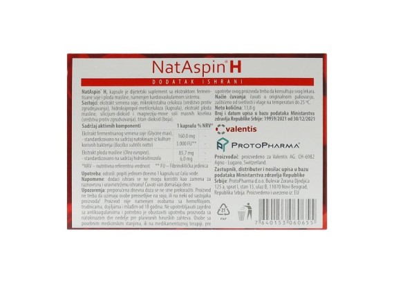 NatAspin®H 30 kapsula