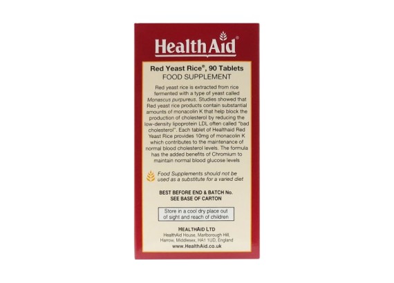 HealthAid Red Yeast Rice® 90 tableta