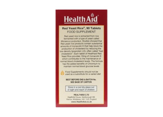 HealthAid Red Yeast Rice® 90 tableta