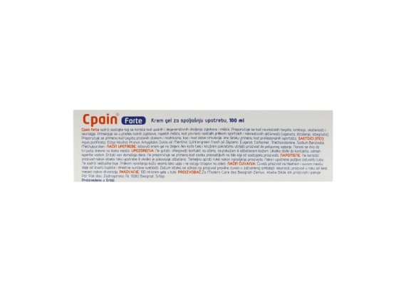 Cpain® Forte krem gel za spoljašnju upotrebu 100 ml