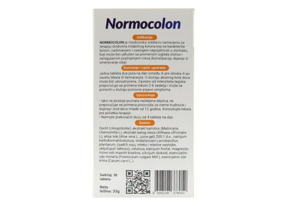 Normocolon 30 tableta