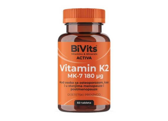 BiVits Activa Vitamin K2 MK-7 180 mcg 60 tableta