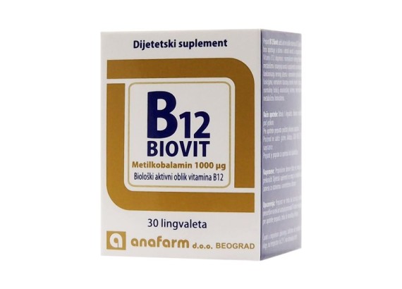 BIOVIT B12 30 lingvaleta