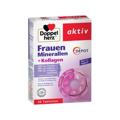 DOPPEL HERZ Aktiv minerali i vitamini za žene + Kolagen Depot 30 tableta