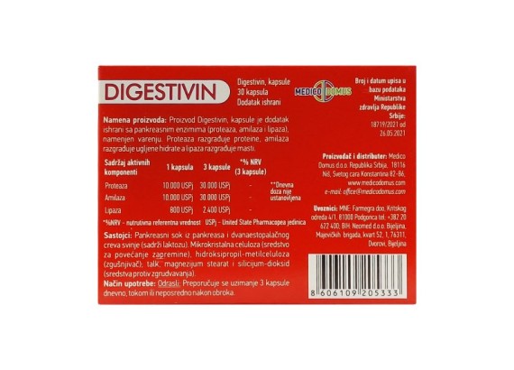 Digestivin 30 kapsula