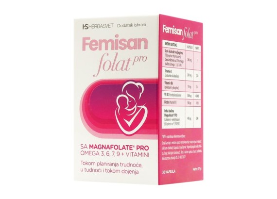 FEMISAN Folat PRO 30 kapsula