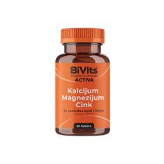 BiVits® ACTIVA Kalcijum Magnezijum Cink 60 tableta