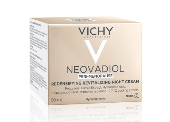 VICHY Neovadiol noćna nega za gustinu i punoću kože u perimenopauzi s LHA kiselinom, 50 ml