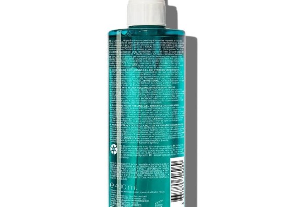 LRP EFFACLAR Pročišćavajući mikro-piling gel za čišćenje lica i tela, za masnu kožu, 400 ml