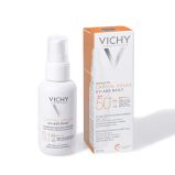 Vichy Capital Soleil UV-AGE Vodeni fluid za zaštitu od sunca protiv znakova starenja kože - bore, tamne fleke SPF50+, 40 ml