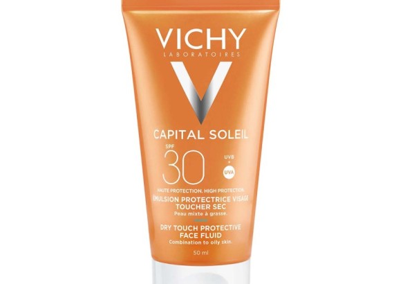 Vichy Capital Soleil Dry Touch fluid SPF30 za mešovitu do masnu osetljivu kožu lica 50 ml