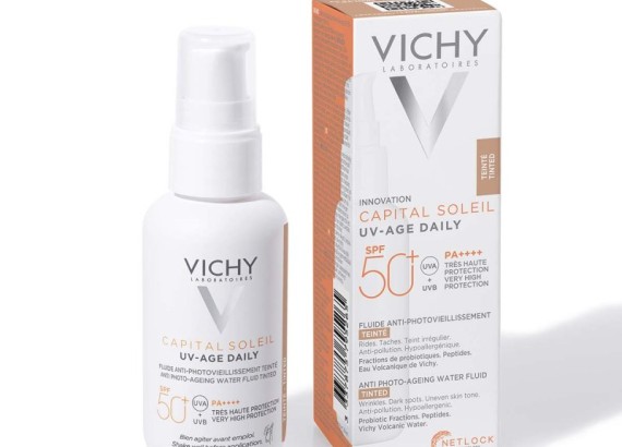 Vichy Capital Soleil UV-Age Daily tonirani vodeni fluid za zaštitu od sunca 40 ml