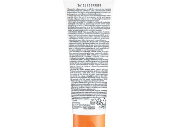 Vichy Capital Soleil tonirana krema za zaštitu od sunca protiv tamnih fleka 3u1 SPF50+ 50 ml