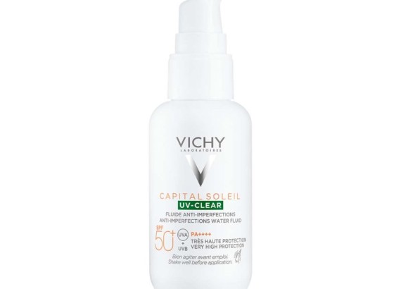 Vichy Capital Soleil UV-CLEAR fluid za zaštitu od sunca protiv nepravilnosti SPF50+ 40 ml