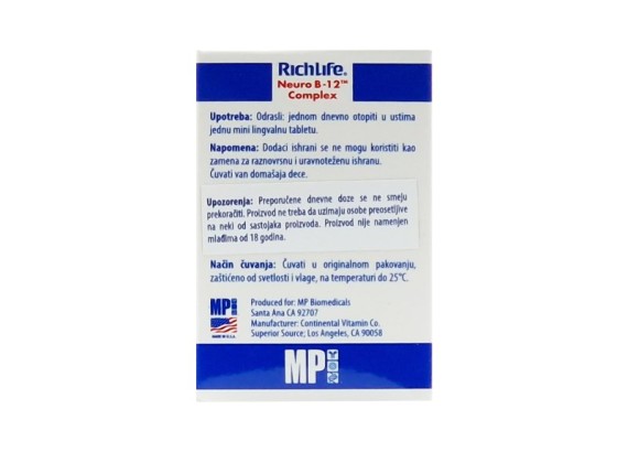 Richlife® Neuro B12™ complex  30 tableta