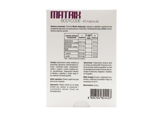 MATRIX Bodycode 40 kapsula