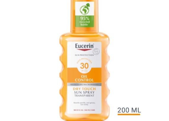 Eucerin Sun Oil Control Dry Touch sprej za zaštitu osetljive kože od sunca SPF30 200 ml
