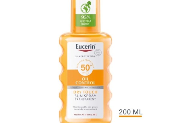 Eucerin Sun Oil Control Dry Touch sprej za zaštitu osetljive kože od sunca SPF50 200 ml