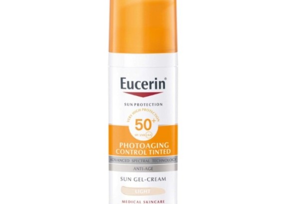 Eucerin Sun Anti-age tonirana krema za zaštitu od sunca SPF50+ SVETLA 50 ml