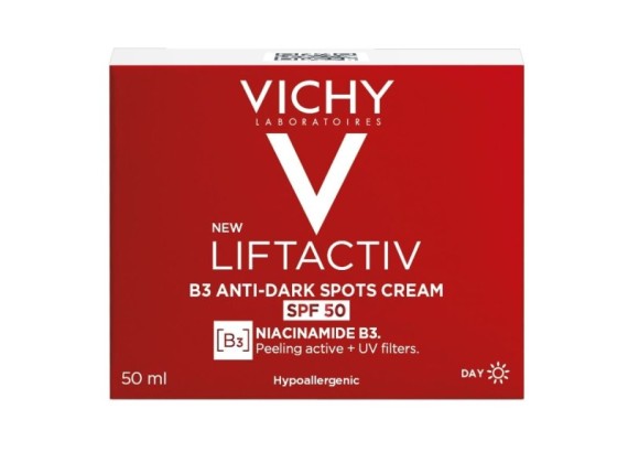 Vichy Liftactiv B3 Anti-Dark Spots krema protiv hiperpigmentacijskih fleka i bora SPF50, 50 ml