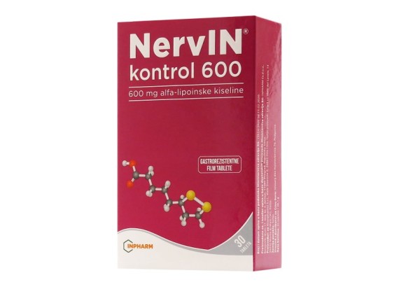 NervIN kontrol 600, 30 tableta