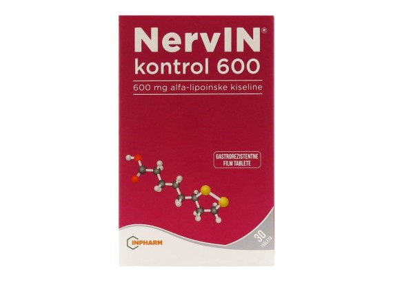 NervIN kontrol 600, 30 tableta