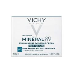 Vichy Minéral 89 bogata krema za intenzivnu hidrataciju za suvu do vrlo suvu kožu 50 ml