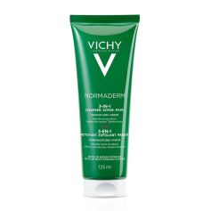 Vichy Normaderm 3 u 1 nega za kožu sklonu aknama - krema za čišćenje lica, piling, maska 125 ml