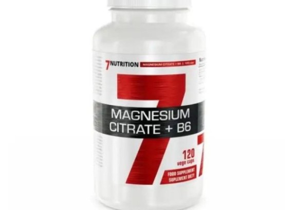 7Nutrition MAGNESIUM CITRATE + B6,  120 kapsula