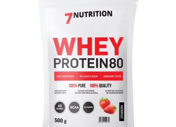 7Nutrition WHEY PROTEIN 80 jagoda 500 g