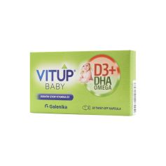 Vitup® D3+ DHA omega baby 30 twist-off kapsula