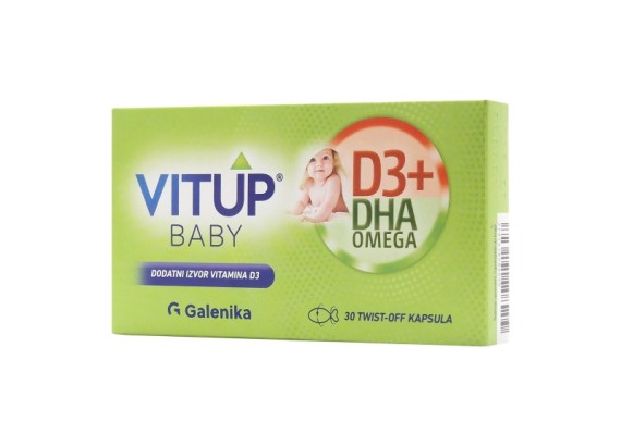 Vitup® D3+ DHA omega baby 30 twist-off kapsula