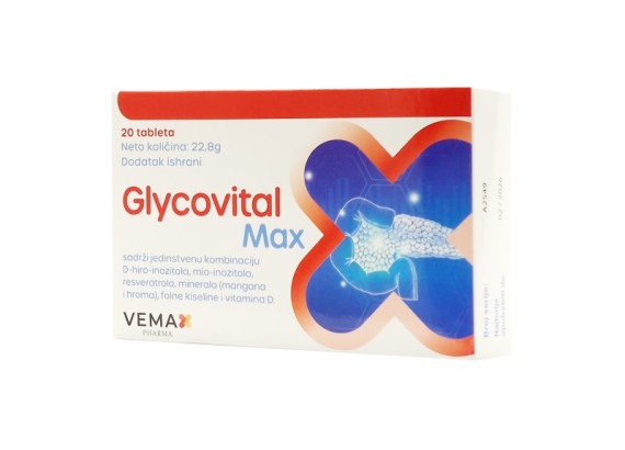 Glycovital Max 20 tableta