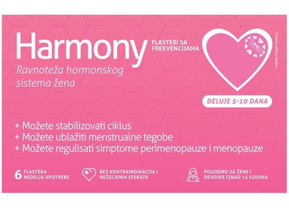 Harmony flasteri sa frekvencijama za balans hormonskog sistema žena 6 komada