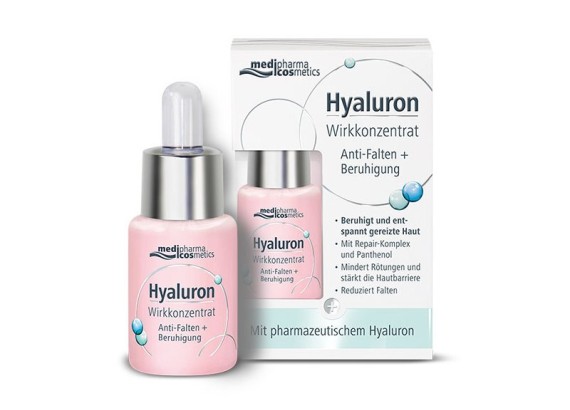 Medipharma Hyaluron aktivni serum + obnova oštećene kože 15 ml