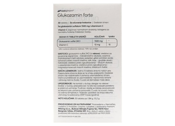 Glukozamin Forte 30 tableta