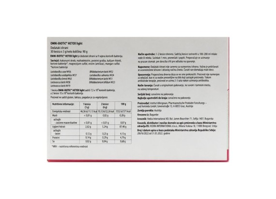 Omni-Biotic HETOX light 30 kesica (ROK 10.2026.)