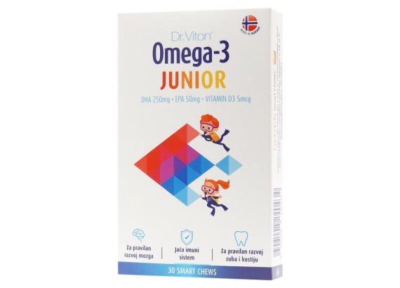 Dr.Viton Omega 3 Junior 30 tableta za žvakanje