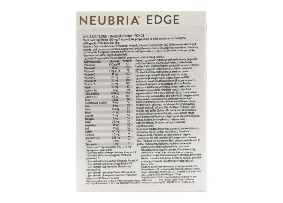 Neubria Focus 60 kapsula